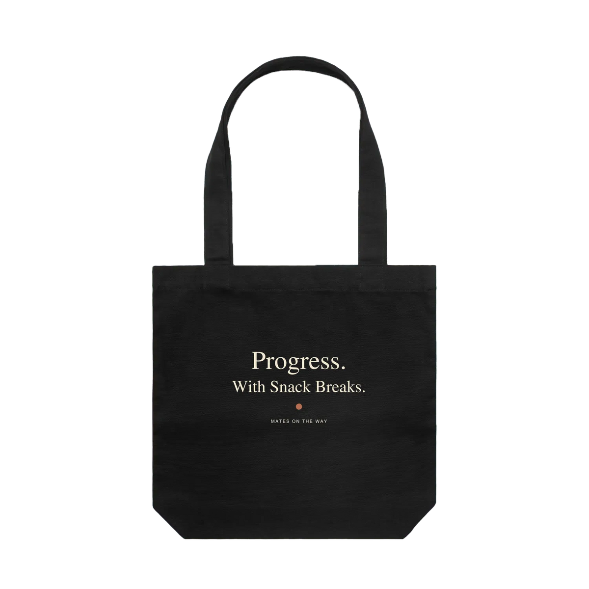Black front flat lay