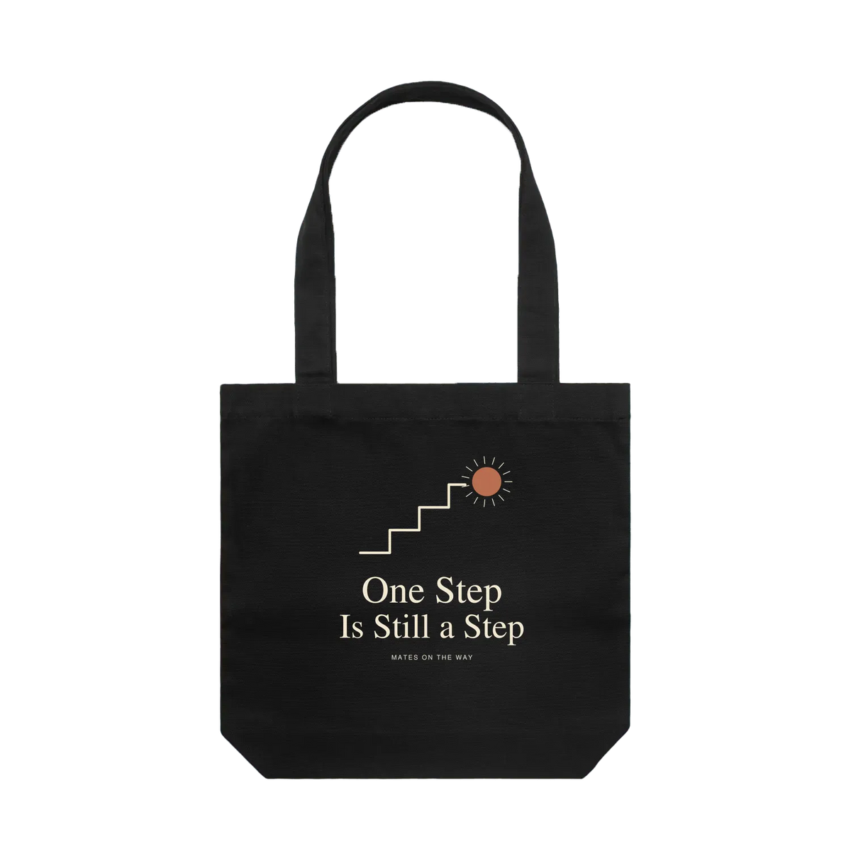 Black front flat lay