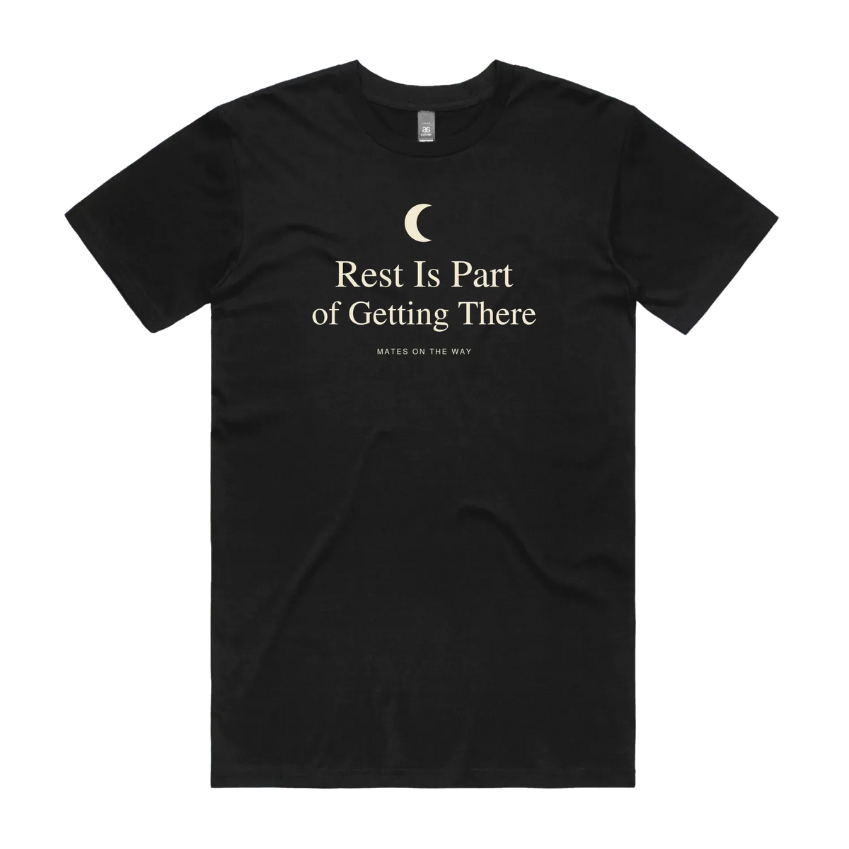 Black front flat lay