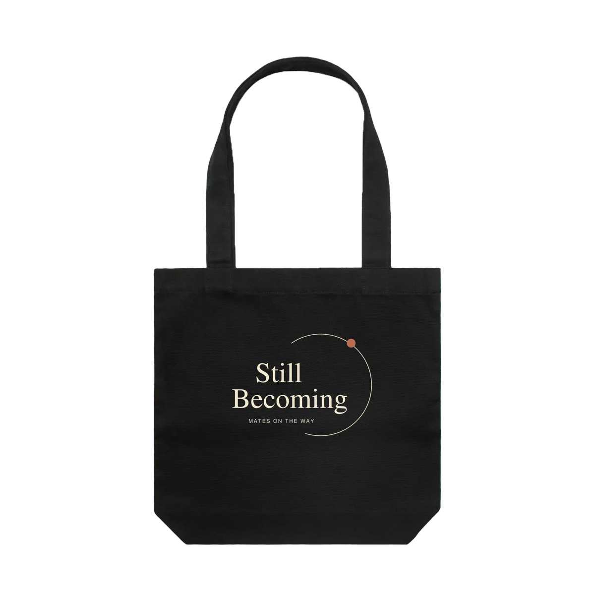 Black front flat lay