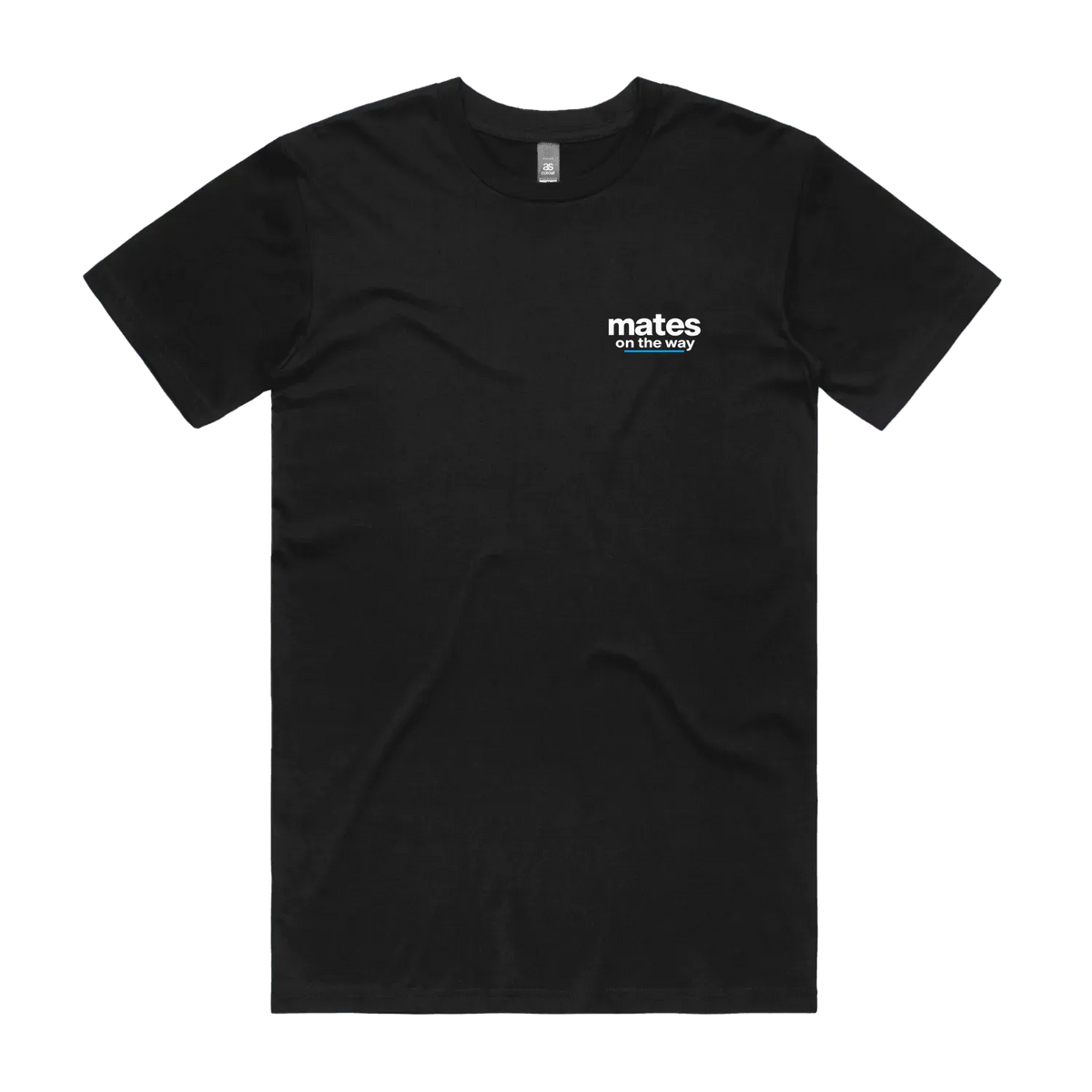 Black front flat lay