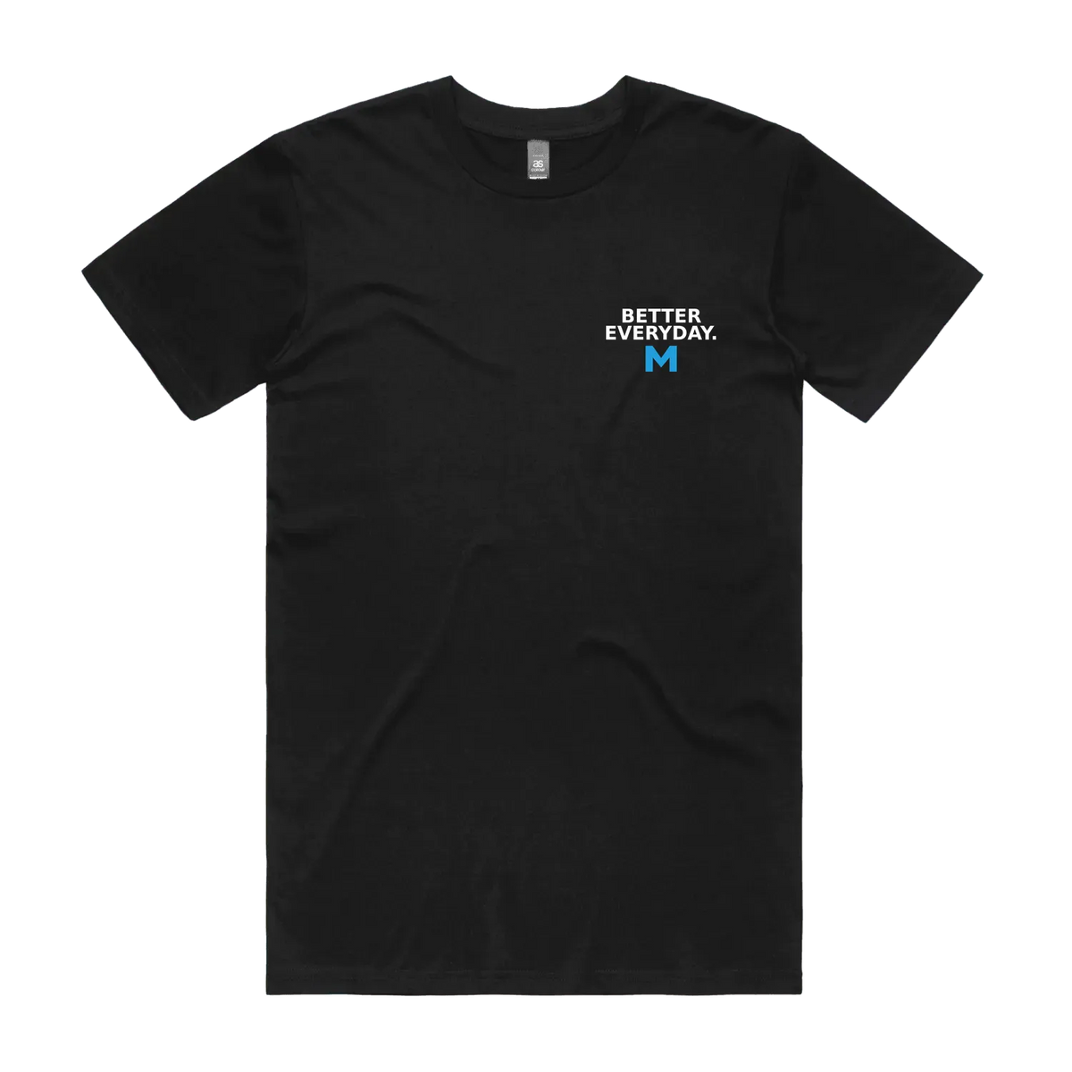Black front flat lay