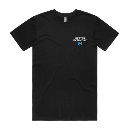 Black front flat lay